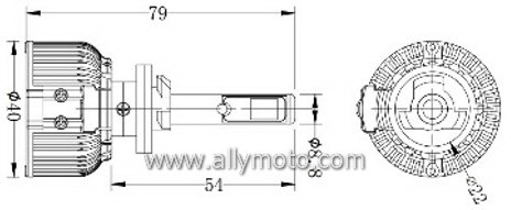 24W LED Headlight 3C 880